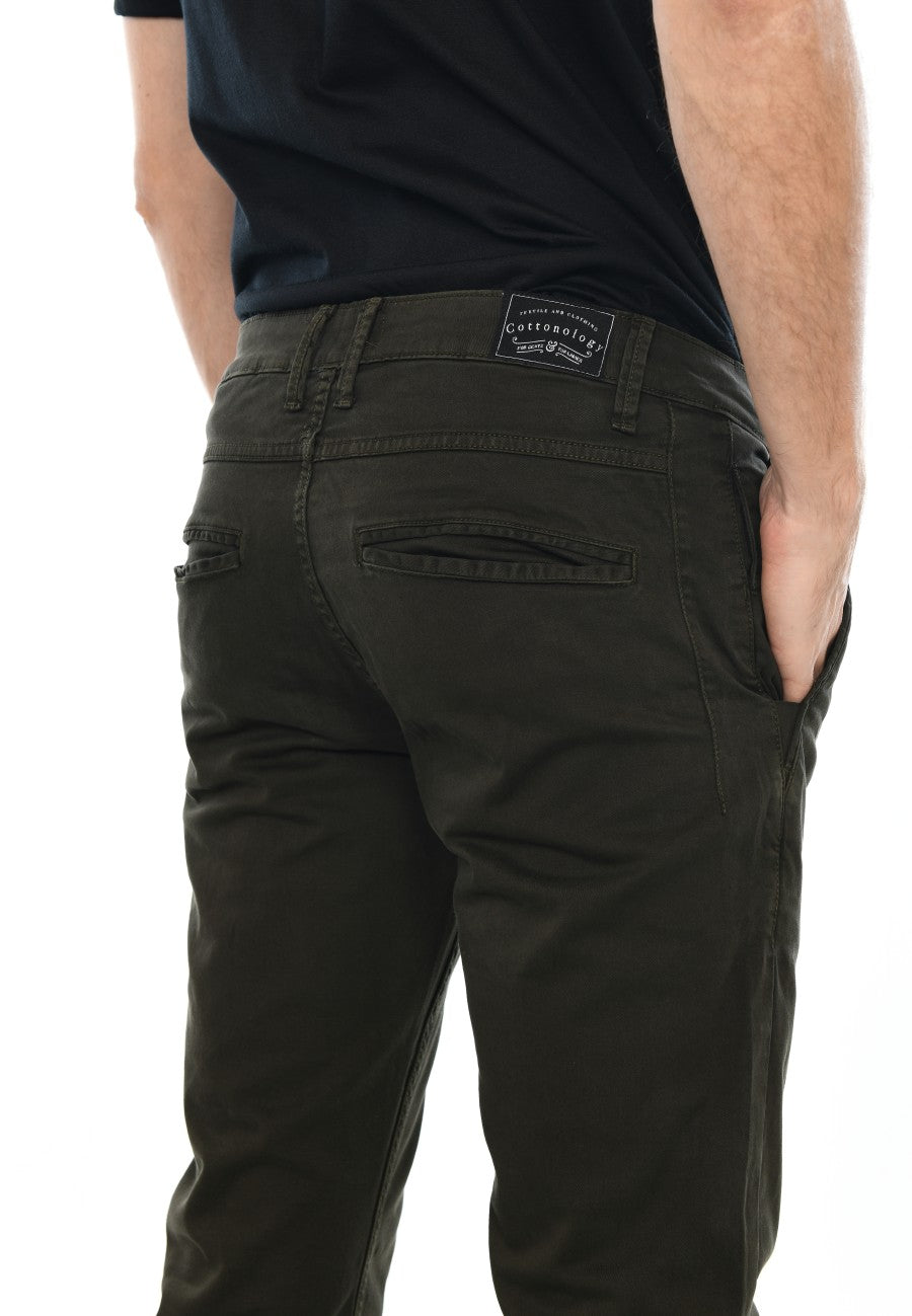 Celana Chino Pria Olive