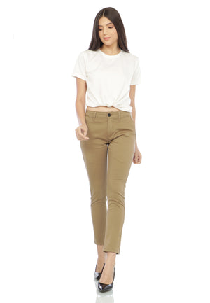 COTTONOLOGY CELANA CHINO WANITA KHAKY