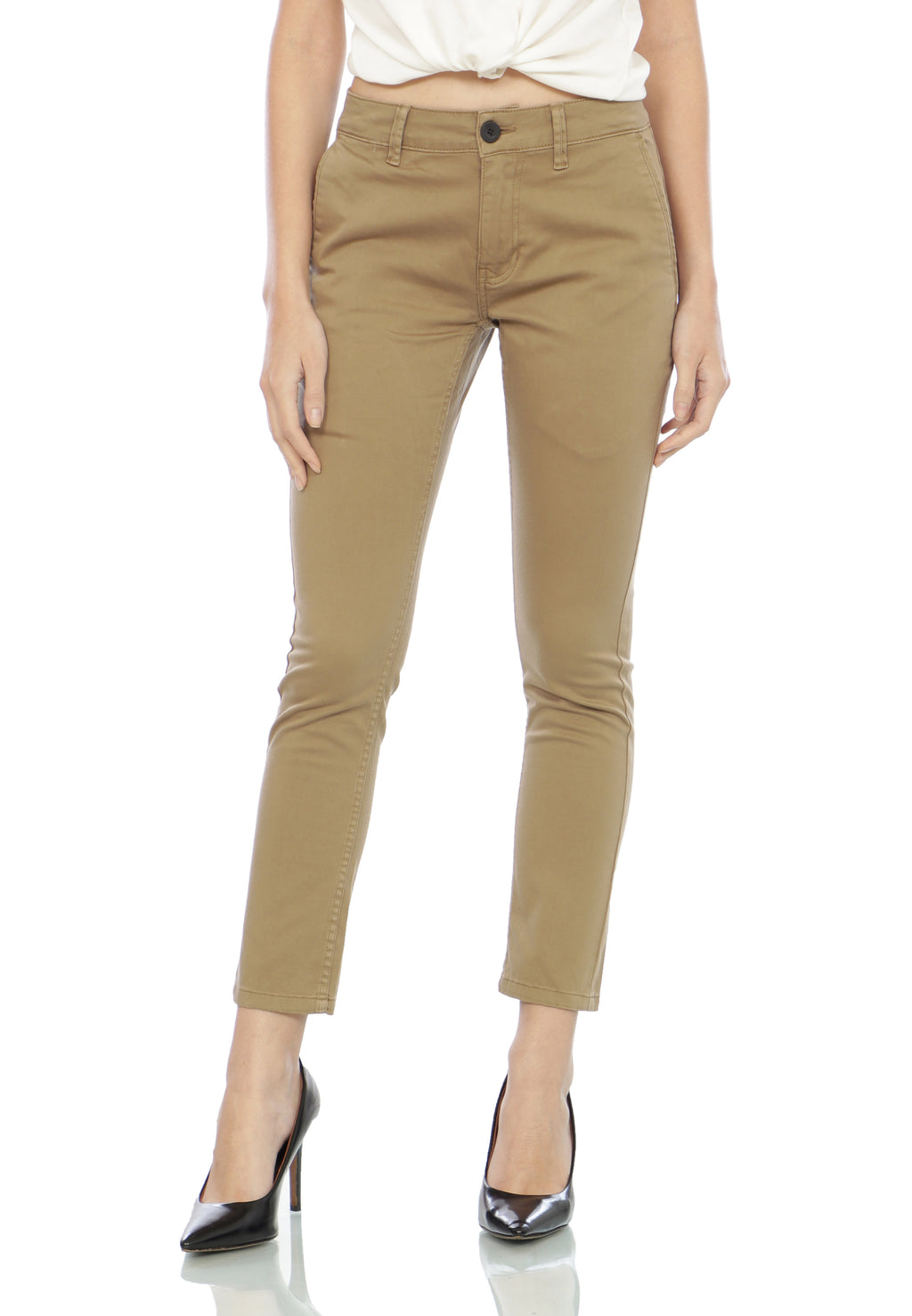 COTTONOLOGY CELANA CHINO WANITA KHAKY